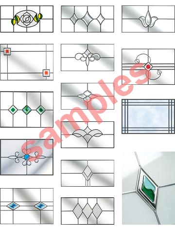 Rose design number 1: Stained glass fanlights for conservatories